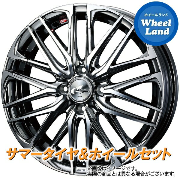 【20日(月)クーポンでお得!!】【タイヤ交換対象】ダイハツ ミラジーノ L650系 WEDS レオニス SK ブラックメタルコートミラーカット ダンロップ エナセーブ EC204 165/50R16 16インチ サマータイヤ ホイール セット 4本1台分