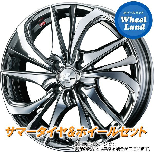 【1日(土)ワンダフル&クーポン!!】【タイヤ交換対象】ダイハツ ミラジーノ L650系 WEDS レオニス TE ブラックメタルコート/ミラーカット BS ポテンザ アドレナリンRE004 165/50R16 16インチ サマータイヤ ホイール セット 4本1台分