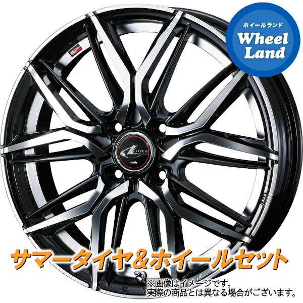 【20日(月)クーポンでお得!!】【タイヤ交換対象】トヨタ パッソセッテ M500系 WEDS レオニス LM パールブラック/ミラーカット ヨコハマ ブルーアース Es ES32 185/55R15 15インチ サマータイヤ ホイール セット 4本1台分