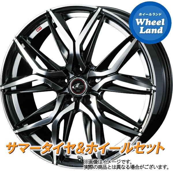 【25日(土)はお得な日!!】【タイヤ交換対象】トヨタ ウィッシュ 10系X・G WEDS レオニス LM パールブラック/ミラーカット ヨコハマ ブルーアース AE01F 195/65R15 15インチ サマータイヤ ホイール セット 4本1台分