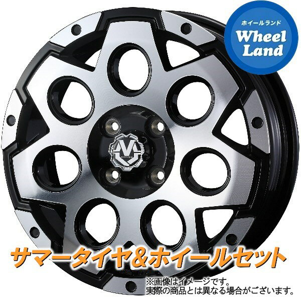 【5日(火)限定クーポン発行!!】【タイヤ交換対象】マツダ AZワゴン MJ22S WEDS マッドヴァンス 03(ゼロスリー) ブラックポリッシュ ダンロップ ディレッツァ Z3 165/50R15 15インチ サマータイヤ ホイール セット 4本1台分