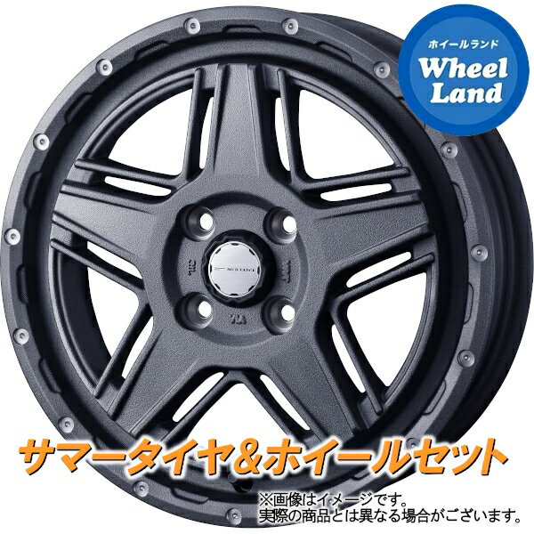 【20日(月)クーポンでお得!!】【タイヤ交換対象】ダイハツ タント エグゼ L450系 WEDS マッドヴァンス 07 フリントグレイ ヨコハマ ブルーアース GT AE51 155/65R14 14インチ サマータイヤ ホイール セット 4本1台分