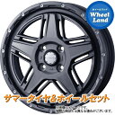 【10日(火)クーポンあります!!】【タイヤ交換対象】ニッサン ルークス SM21系 WEDS マッドヴァンス 07 フリントグレイ ダンロップ ディレッツァ Z3 165/55R15 15インチ サマータイヤ ホイール セット 4本1台分(2)