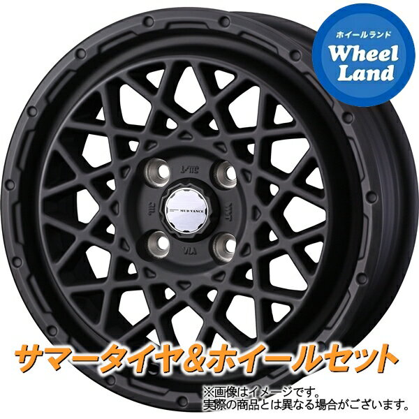 【20日(月)クーポンでお得!!】【タイヤ交換対象】ダイハツ ミラ トコット LA550S,LA560S WEDS マッドヴァンス 09(ゼロナイン) フルマットブラック BS ポテンザ アドレナリンRE004 165/55R15 15インチ サマータイヤ ホイール セット 4本1台分