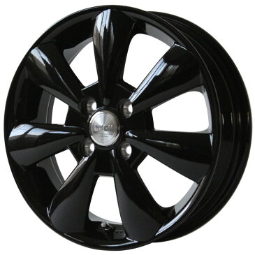 15インチ サマータイヤ セット【適応車種:ステラ(LA100系)】WEDS ルーシー LUCY グロスブラック 4.5Jx15エナセーブ EC202L 165/55R15