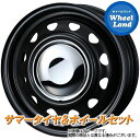 【10日(金)はお得な日!!】【タイヤ交換対象】ダイハツ ミラ カスタム L275,285系 WEDS スチール ネオキャロ セミマットBK/CRキャップ ヨコハマ ブルーアース AE-01 155/65R14 14インチ サマータイヤ ホイール セット 4本1台分