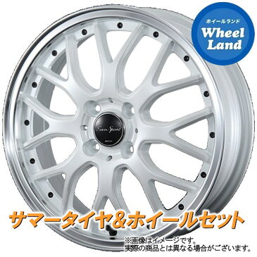 【20(火)最大2,000円クーポン発行!】【取付対象】ホンダ N BOX JF3系 NA車 2WD BLEST ユーロスポーツ タイプ815 パールホワイト ヨコハマ アドバン フレバ V701 165/55R15 15インチ サマータイヤ ホイール セット 4本1台分