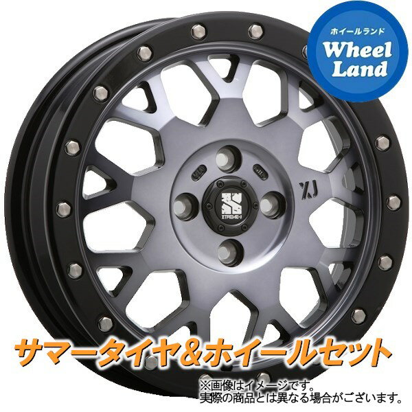 【10日(金)はお得な日!!】【タイヤ交換対象】ダイハツ ミラジーノ L650系 MLJ エクストリームJ XJ04 グロスBKマシーンスモーククリア ヨコハマ ブルーアース AE-01 155/65R14 14インチ サマータイヤ ホイール セット 4本1台分