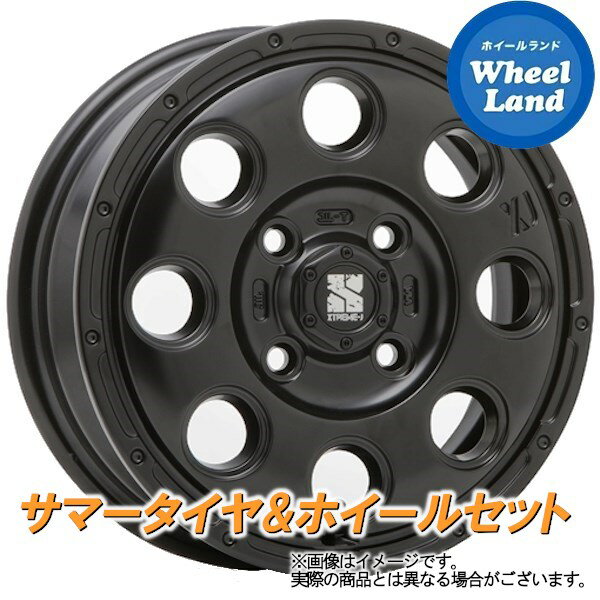 【15日(水)クーポンあり!!】【タイヤ交換対象】ホンダ ゼスト JE系 NA車 2WD MLJ エクストリームJ KK03 サテンブラック ヨコハマ ブルーアース Es ES32 155/65R13 13インチ サマータイヤ ホイール セット 4本1台分