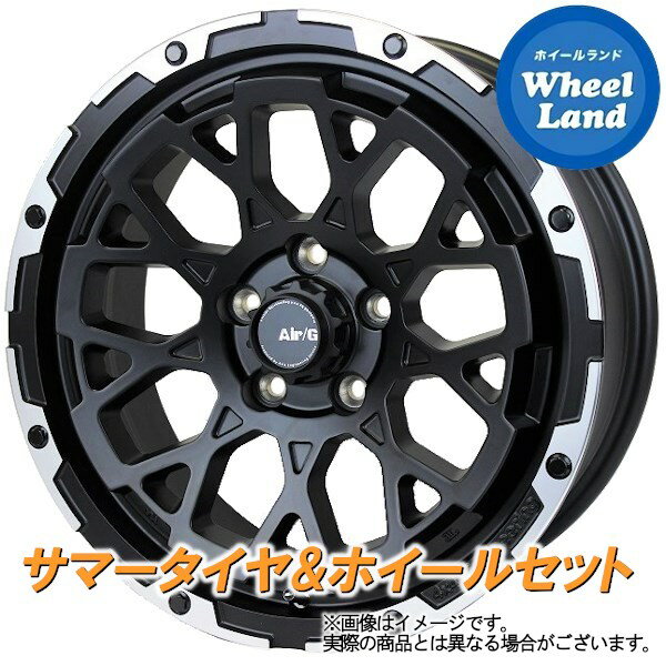 【20日(月)クーポンでお得!!】【タイヤ交換対象】マツダ アクセラ BM系 4X4エンジニアリング エアージー ロックス マットBK/リムDC ヨコハマ アドバン フレバ V701 215/50R17 17インチ サマータイヤ ホイール セット 4本1台分