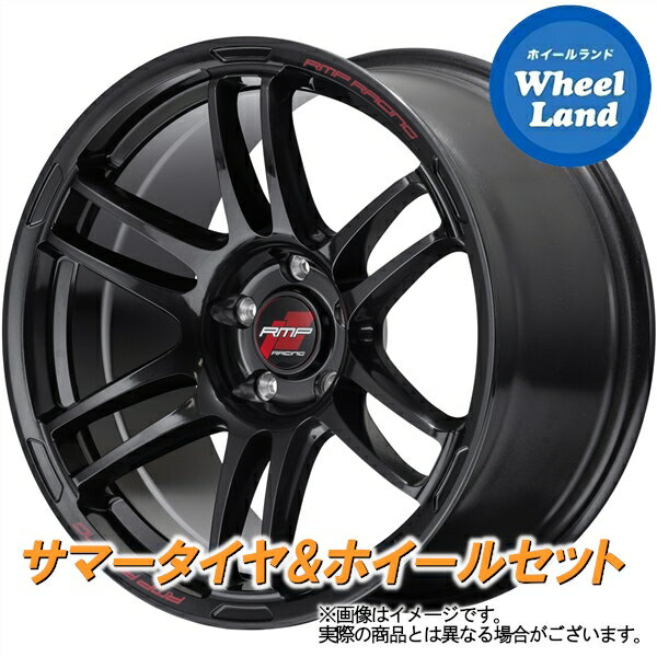 【20日(月)クーポンでお得!!】【タイヤ交換対象】ホンダ インテグラ タイプR DC5 MID RMPレーシング R26 クリスタルブラック ダンロップ ディレッツァ Z3 215/45R17 17インチ サマータイヤ ホイール セット 4本1台分