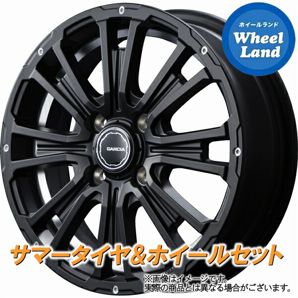 【5日(水)クーポンあり!!】【タイヤ交換対象】ダイハツ ミラ カスタム L250,260系 MID ガルシア SSリボルバーKC SGBK/アンダーカットDC ヨコハマ ブルーアース Es ES32 145/80R12 12インチ サマータイヤ ホイール セット 4本1台分