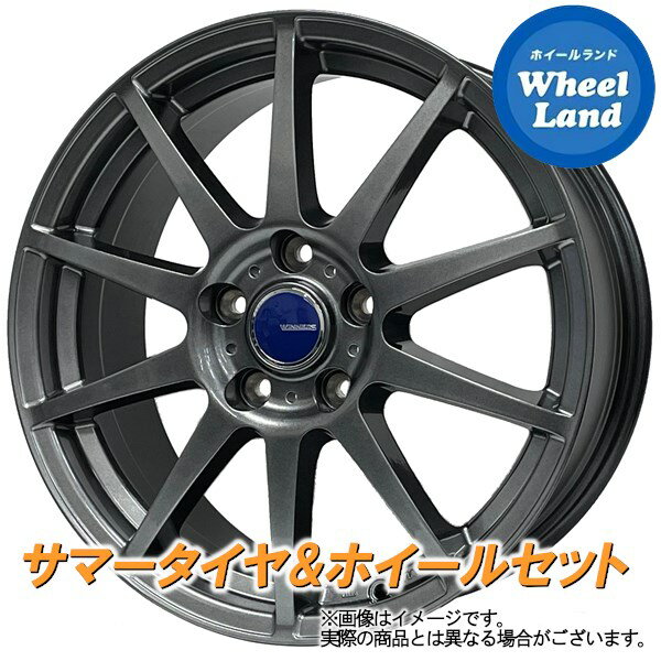 【20日(月)クーポンでお得!!】【タイヤ交換対象】ホンダ クロスロード RT系 WINNERS ウイナーズ CF-01 メタリックグレー ヨコハマ ジオランダー CV G058 225/50R18 18インチ サマータイヤ ホイール セット 4本1台分