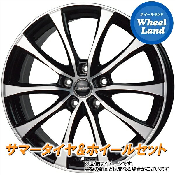 【20日(月)クーポンでお得!!】【タイヤ交換対象】トヨタ マークX 120系 HOT STUFF ラフィット LE-07 ブラックポリッシュ ダンロップ ルマン Vプラス　LM5+ 215/55R17 17インチ サマータイヤ ホイール セット 4本1台分