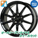 【25日(金)お得なクーポン!!】【タイヤ交換対象】トヨタ アルファードHV 20系 ホットスタッフ Gスピード G-05 メタリックブラック ダンロップ シンクロウェザー 235/50R18 18インチ オールシーズンタイヤ&ホイールセット 4本1台分