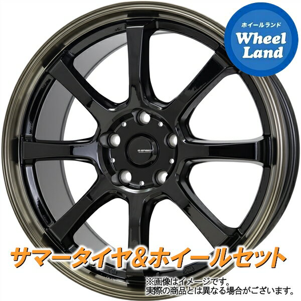 【20日(月)クーポンでお得!!】【タイヤ交換対象】スズキ ランディ C26系 ホットスタッフ Gスピード P-08 BK/ブロンズクリア ヨコハマ ブルーアース RV RV-03 205/50R17 17インチ サマータイヤ&ホイールセット 4本1台分