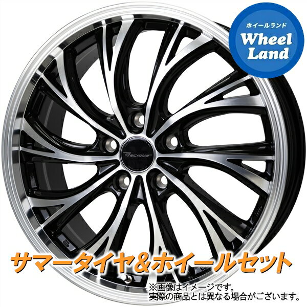 【20日(月)クーポンでお得!!】【タイヤ交換対象】ホンダ インテグラ タイプR DB8 98SPEC ホットスタッフ プレシャス HS-2 メタリックBK/PO ヨコハマ アドバン フレバ V701 215/40R17 17インチ サマータイヤ&ホイールセット 4本1台分