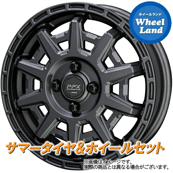 【1日(土)ワンダフル&クーポン!!】【タイヤ交換対象】ダイハツ ミラジーノ L650系 KYOHO PPX D10X マットダークGM BS ポテンザ アドレナリンRE004 165/55R15 15インチ サマータイヤ&ホイールセット 4本1台分