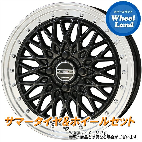 【1日(土)ワンダフル&クーポン!!】【タイヤ交換対象】ダイハツ ミラジーノ L650系 KYOHO シュタイナー FTX オニキスBK/リムP ダンロップ ルマン Vプラス　LM5+ 165/50R16 16インチ サマータイヤ&ホイールセット 4本1台分