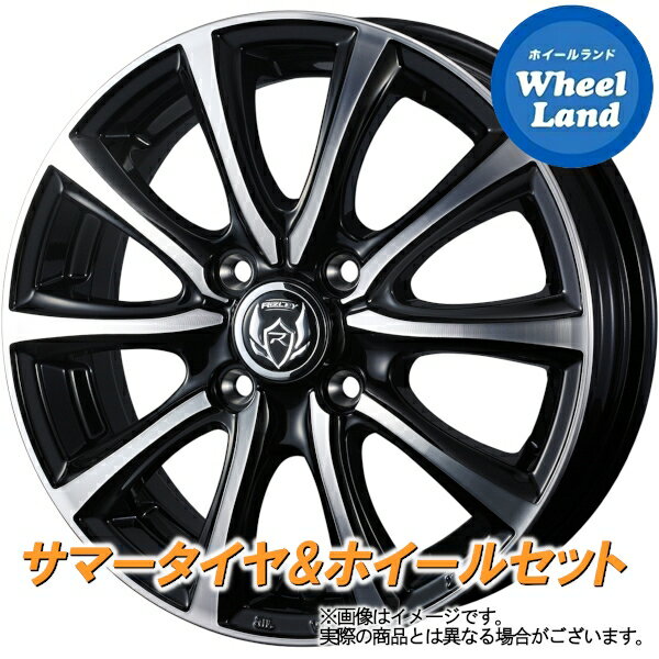 【20日(月)クーポンでお得!!】【タイヤ交換対象】ダイハツ ミラ イース LA350S WEDS ライツレー MS BKメタリック／ポリッシュ トーヨー プロクセス CF3 155/70R13 13インチ サマータイヤ&ホイールセット 4本1台分