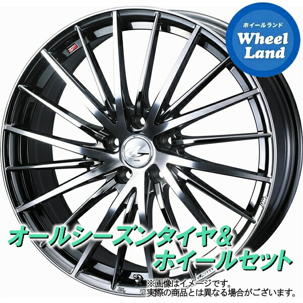 【30日(木)今月最後のクーポン!!】【タイヤ交換対象】ホンダ ステップワゴン スパーダ RP6～8 WEDS レオニス FR BMCMC ダンロップ オールシーズン MAXX AS1 205/60R16 16インチ サマータイヤ&ホイールセット 4本1台分