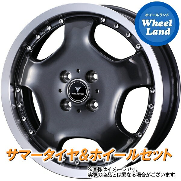 【20日(月)クーポンでお得!!】【タイヤ交換対象】ダイハツ ミラジーノ L650系 WEDS ノヴァリス アセットD1 ガンメタ/リムポリッシュ ヨコハマ ブルーアース Es ES32 165/50R16 16インチ サマータイヤ&ホイールセット 4本1台分