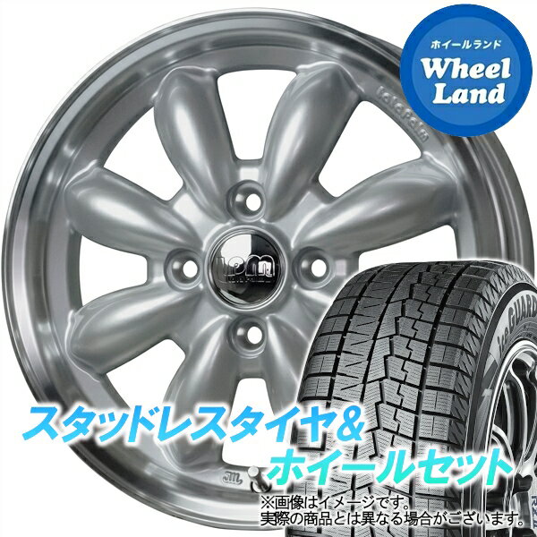 【20日(月)クーポンでお得!!】【タイヤ交換対象】ダイハツ ミラジーノ L650系 HOT STUFF ララパーム カップ2 プラチナシルバー／PO ヨコハマ アイスガード 7 IG70 155/65R14 14インチ スタッドレスタイヤ&ホイールセット 4本1台分