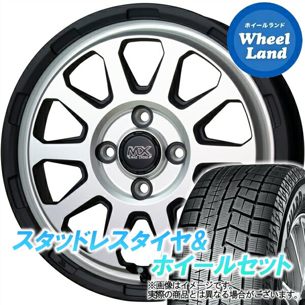 【20日(月)クーポンでお得!!】【タイヤ交換対象】ホンダ バモス HM1,2 ホットスタッフ マッドクロス レンジャー マットS ヨコハマ アイスガード 6 IG60 165/55R14 14インチ スタッドレスタイヤ&ホイールセット 4本1台分