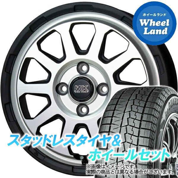 【5日(水)クーポンあり!!】【タイヤ交換対象】ダイハツ ミラジーノ L650系 ホットスタッフ マッドクロス レンジャー マットS ヨコハマ アイスガード 7 IG70 155/65R14 14インチ スタッドレスタイヤ&ホイールセット 4本1台分