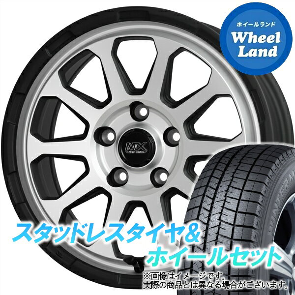 【20日(月)クーポンでお得!!】【タイヤ交換対象】トヨタ オーリス E180系 ホットスタッフ マッドクロス レンジャー マットS ダンロップ ウインターマックス WM03 215/45R17 17インチ スタッドレスタイヤ&ホイールセット 4本1台分