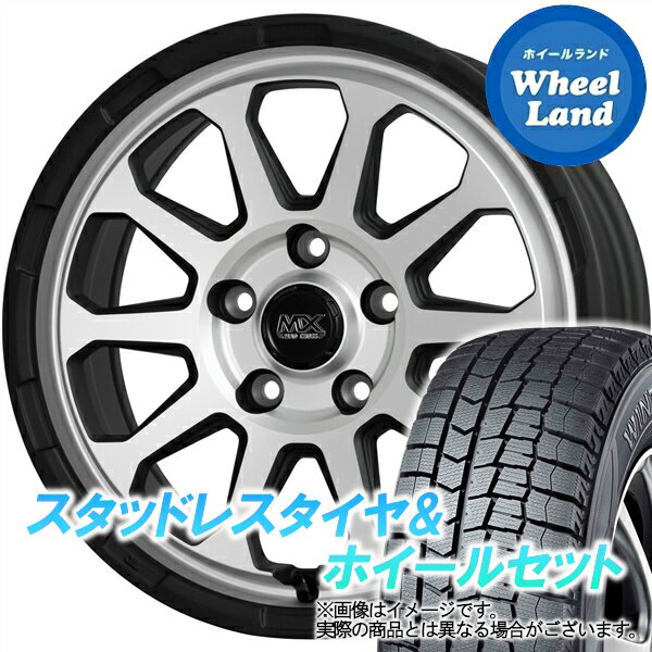 【20日(月)クーポンでお得!!】【タイヤ交換対象】ミツビシ ギャランフォルティス CY系 ホットスタッフ マッドクロス レンジャー マットS ダンロップ ウインターマックス WM02 215/50R17 17インチ スタッドレスタイヤ&ホイールセット 4本1台分