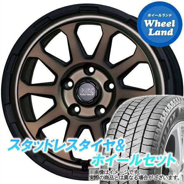 【25日(土)はお得な日!!】【タイヤ交換対象】ホンダ シビックセダン FC1 ホットスタッフ マッドクロス レンジャー マットBR ブリヂストン ブリザック VRX3 215/55R16 16インチ スタッドレスタイヤ&ホイールセット 4本1台分