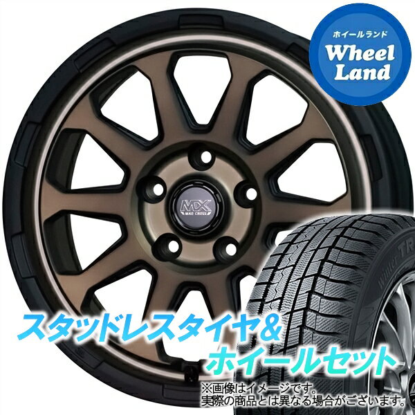 【25日(土)はお得な日!!】【タイヤ交換対象】ミツビシ アウトランダー GF7W,GF8W ホットスタッフ マッドクロス レンジャー マットBR トーヨー ウインタートランパス TX 215/70R16 16インチ スタッドレスタイヤ&ホイールセット 4本1台分