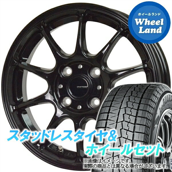 【20日(月)クーポンでお得!!】【タイヤ交換対象】スズキ MRワゴン MF33S ホットスタッフ Gスピード G-07 メタリックブラック ヨコハマ アイスガード 7 IG70 165/55R15 15インチ スタッドレスタイヤ&ホイールセット 4本1台分