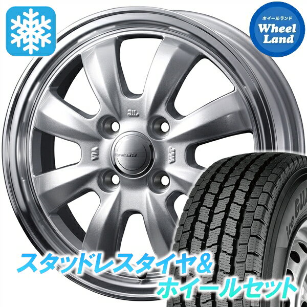 【30日〜1日お得なクーポン!!】【タイヤ交換対象】スズキ キャリィ DA63T ウェッズ グラフト 8S シルバー/リムポリッシュ ヨコハマ アイスガード iG91 145/80R12 12インチ スタッドレスタイヤ&ホイールセット 4本1台分