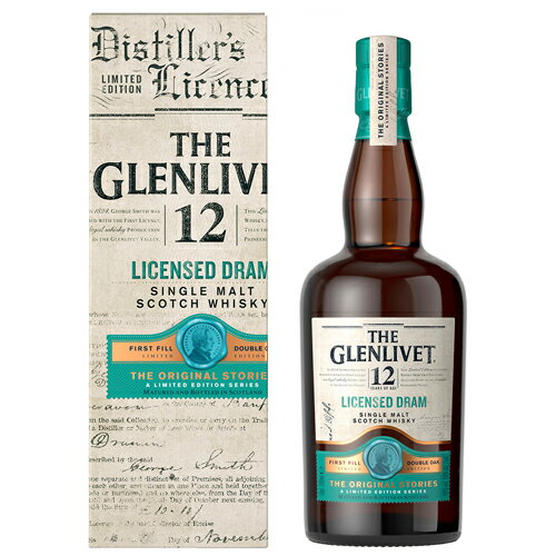 ザ グレンリベット12年 ライセンスドドラム 700ml 48度スペイサイド シングルモルト スコッチ ウイスキー THE GLENLIVET WHISKY 長Sのサムネイル