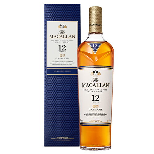 MACALLAN 【全品P3倍 5/20限定】ザ マッカラン ダブルカスク 12年 40度 700ml 正規品 箱付スペイサイド スコッチ シングルモルト ウ