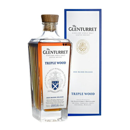 【300円OFFクーポン(2日10時迄)】【全品P3倍 6/30～7/2 10時迄】ザ グレンタレット トリプルウッド 43度 700ml ハイランド シングルモルト スコットランド 最古の ウイスキー 蒸溜所 タウザー 長Sのサムネイル