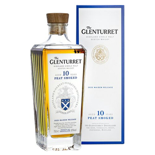 ザ グレンタレット 10年 ピート スモークド 50度 700ml ハイランド シングルモルト スコットランド 最古の ウイスキー 蒸溜所 ピーテッド タウザー 長Sのサムネイル