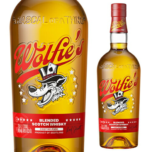 【全品P3倍 3/25限定】日本入荷総数 1,200本ウルフィーズ ブレンデッド スコッチ ウイスキー 40度 700ml ロッド スチュワート 監修 ロッホローモンド 長Sのサムネイル