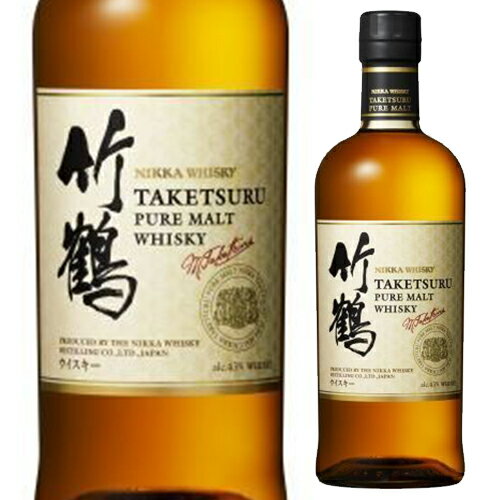 【全品P3倍 5/18限定】ニッカ 竹鶴 ピュアモルト 43度 700ml ウイスキー 日本 whisky ジャパニーズウイスキー 竹鶴正孝 長S