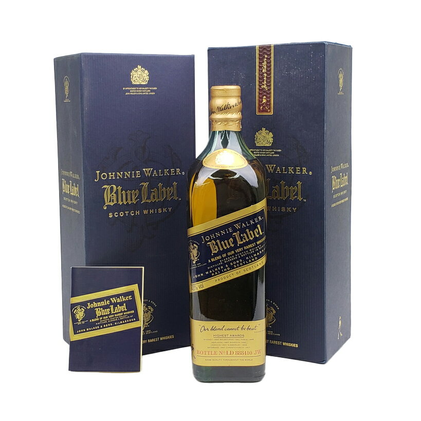 ジョニーウォーカー　ブルーラベル　スコッチウイスキー　43%　750ml　箱＆冊子付き／Johnnie Walker Blue Label