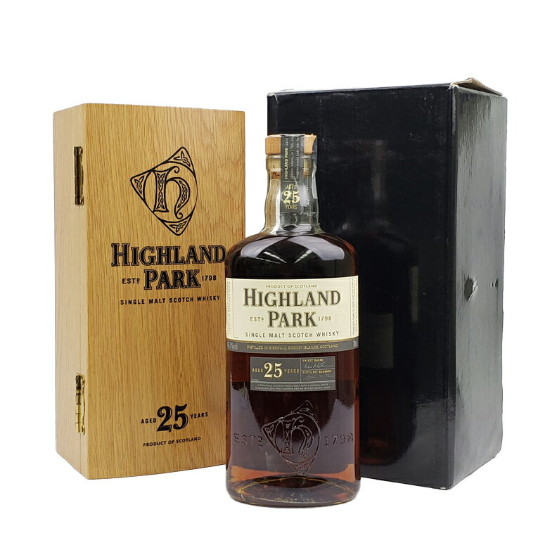 ハイランドパーク　25年　45.7%　700ml　木箱付き／Highland Park 25 Years Old 700ml