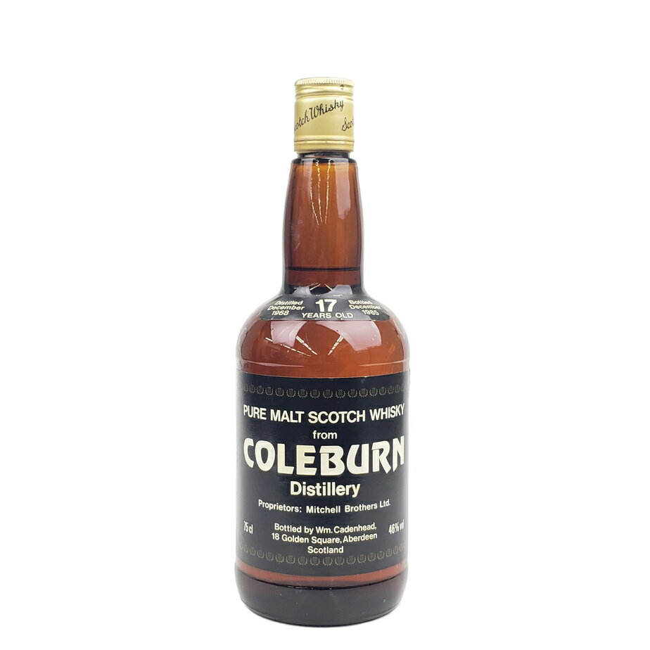 R[o[ 17N 1968-1985 Cadenhead's 46% 750ml ^Coleburn 17 Year Old 1968-1985 Cadenhead's