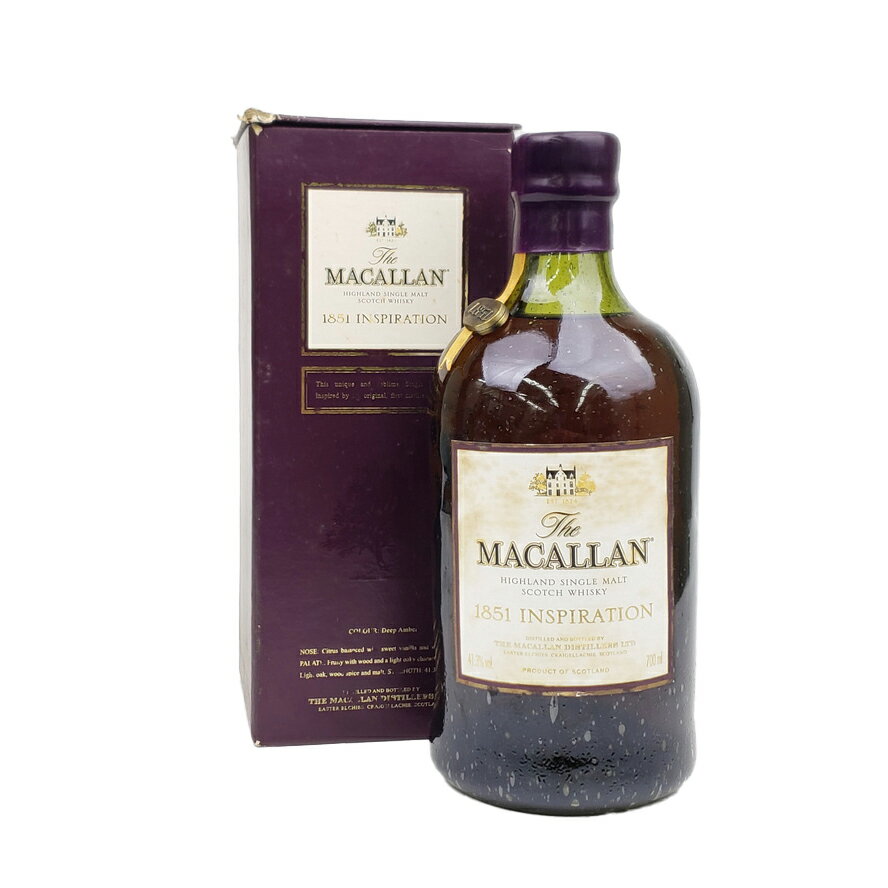 マッカラン　1851インスピレーション　レプリカ　オールドボトル　41.3%　700ml　箱付き /Macallan Replica 1851 Inspiration Highland Single Malt Whisky 700ml