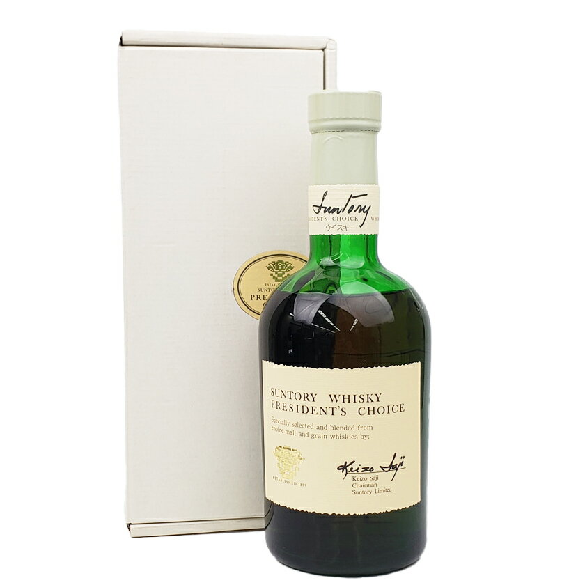 サントリーウイスキー　プレジデントチョイス　佐治敬三　43%　760ml　箱付き／Suntory Whisky President's Choice Keizo Saji 760ml