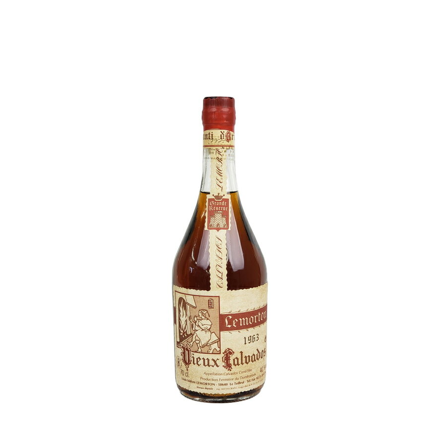 ルモルトン 1963 カルヴァドス　ブランデ 40% 700ml 箱無 / Lemorton 1963 Calvados Brande 40% 700ml no box