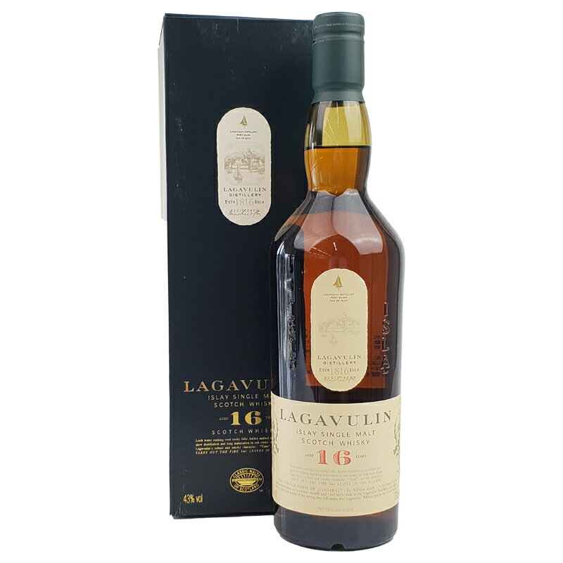ラガヴーリン　16年　アイラシングルモルトウイスキー　43％　700ml 箱付／Lagavulin 16 Years Old Islay Single Malt Whisky 700ml