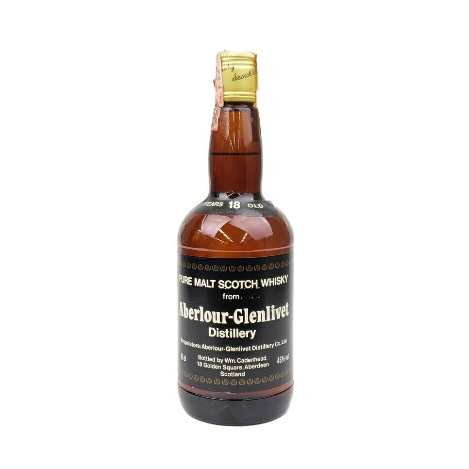 アベラワー18年 ダンピーボトル Cadenhead's 46% 750ml 箱無 / Aberlour 18 years