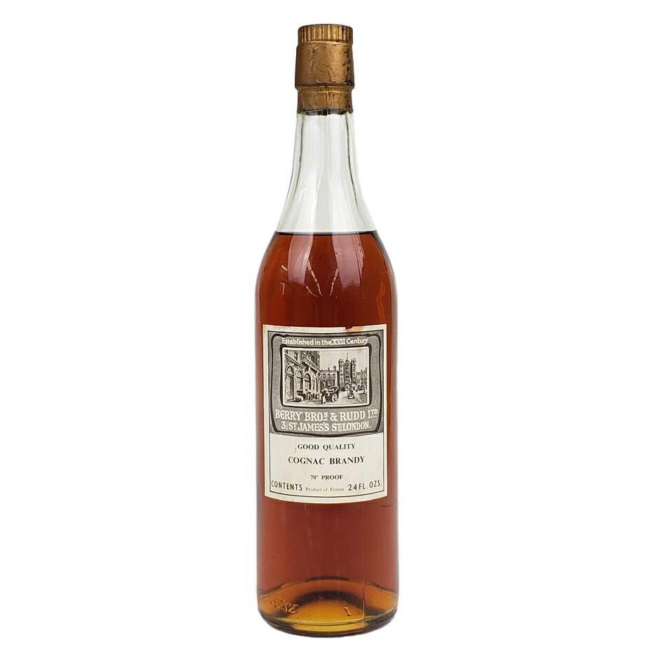 BBR ベリー ブラザーズ ラッド 1960s コニャック ブランデー 70°Proof 700ml 古酒 /Berry Brothers and Rudd Cognac 1960s